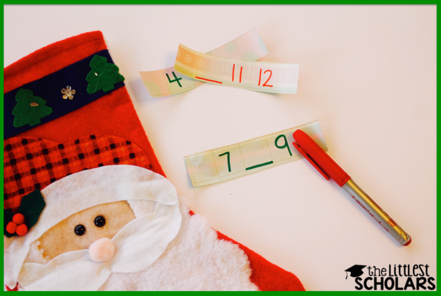Students pull a wrapping paper strip out of the stocking, says the numbers, identify the number that is missing, and write the series of numbers on the recording sheet. So fun and so little prep! Students pull a wrapping paper strip out of the stocking, says the numbers, identify the number that is missing, and write the series of numbers on the recording sheet. So fun and so little prep!
